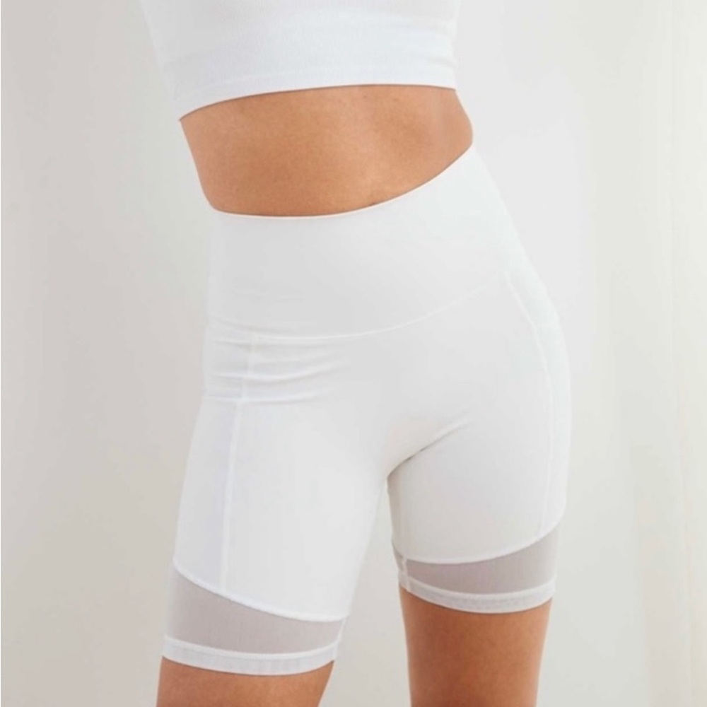 Aerie Mesh High Waisted Biker Shorts
